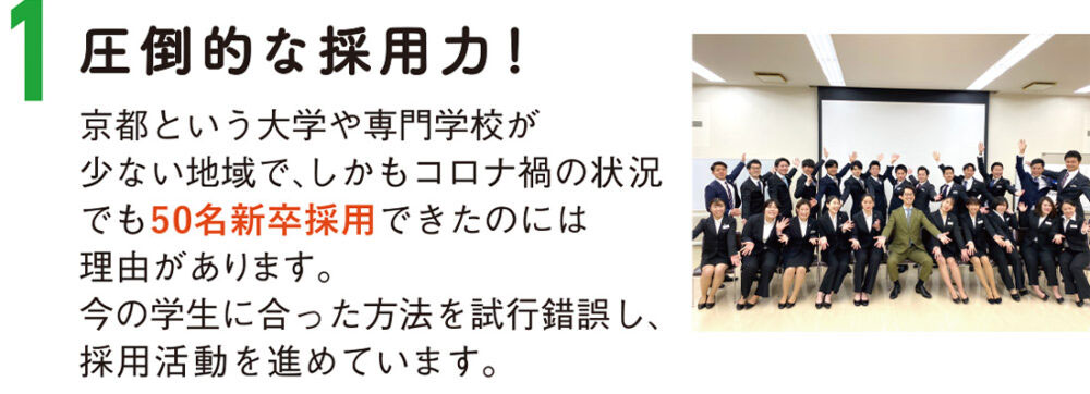 EMPOWERMENT株式会社の7 つの強み_圧倒的な採用力!
